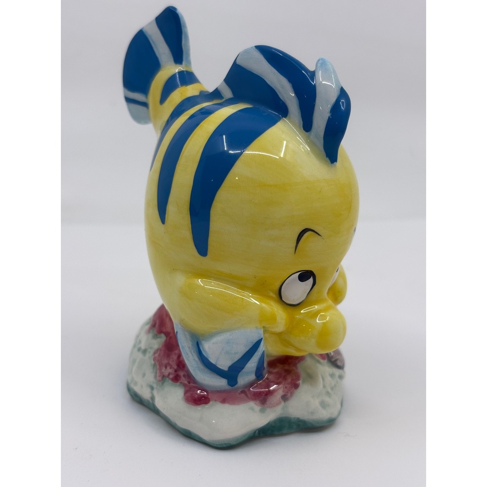 Vintage Flounder Little Mermaid Ceramic Sculpture Japan Figure Porcelain Fish
